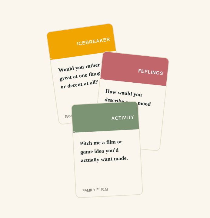 Printable Conversation Cards for 11+ Years