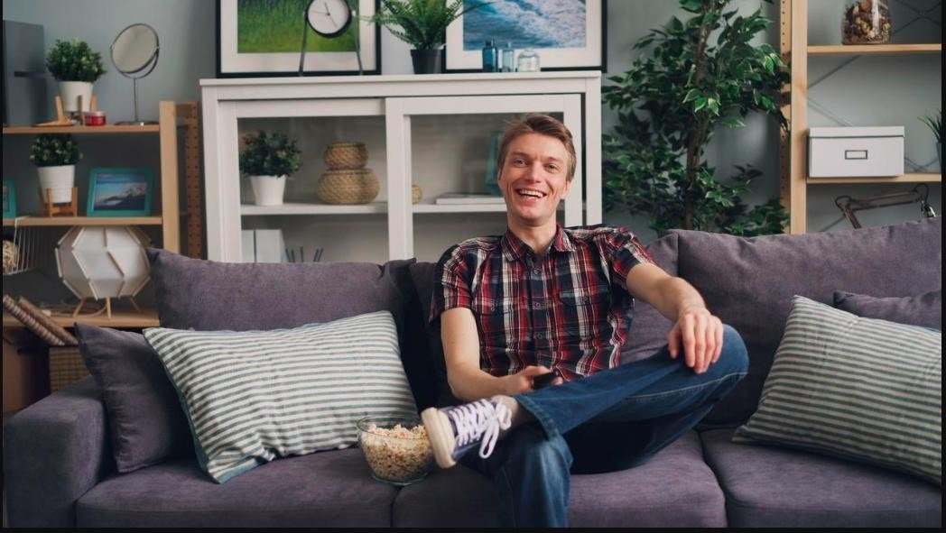 A young adult feeling settled and supported at home